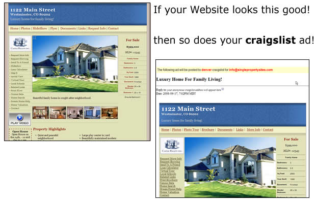 An example of a single property site